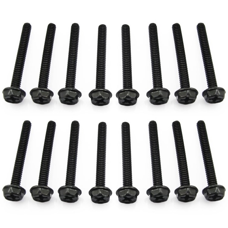 XSPC Radiator Screw Set, #6-32 UNC, 30mm, Black, 16-pack - Picture 1 of 1