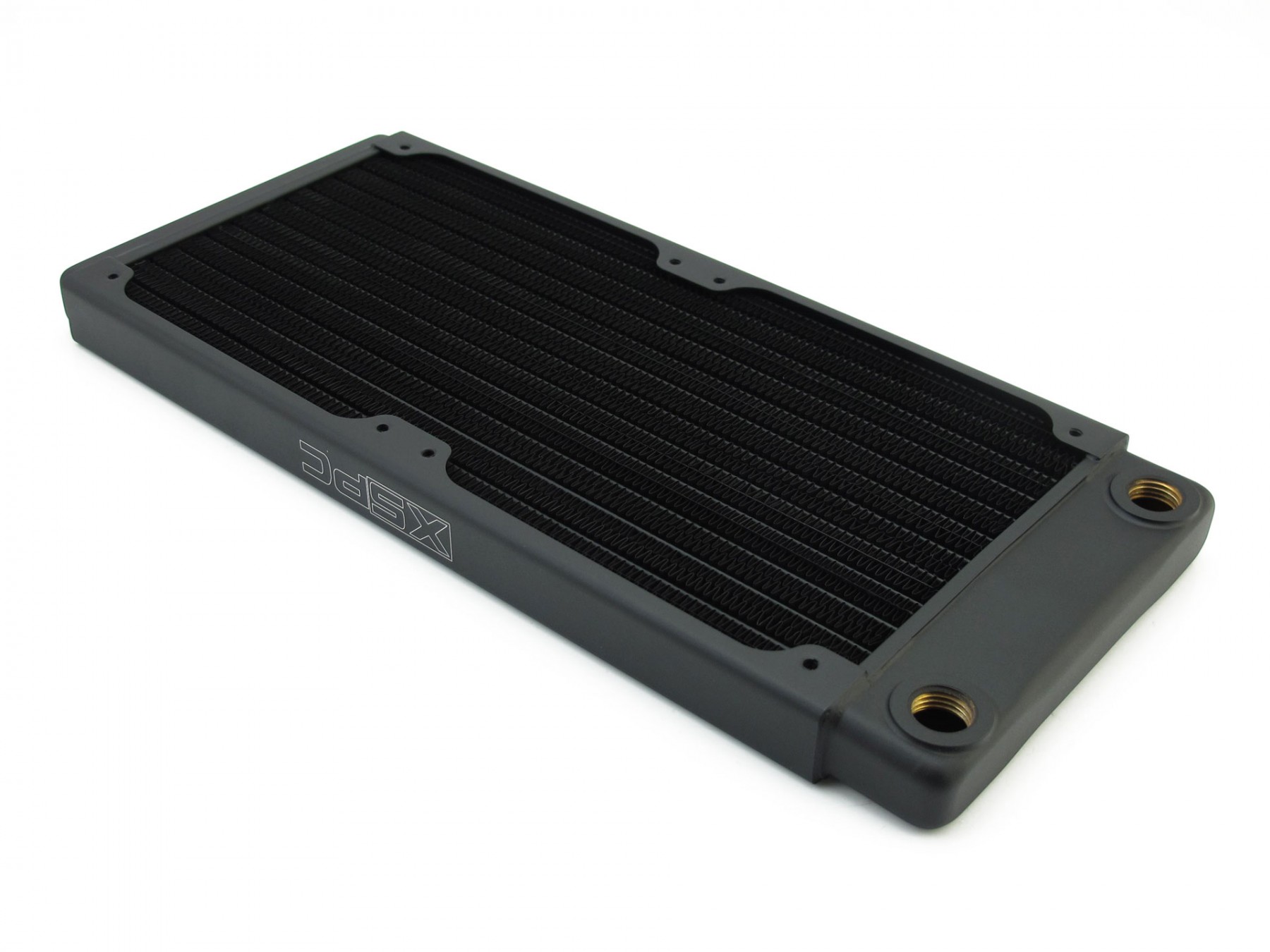 XSPC TX240 Ultra Thin Radiator, 120mm x 2, Dual Fan, Black - Picture 2 of 7