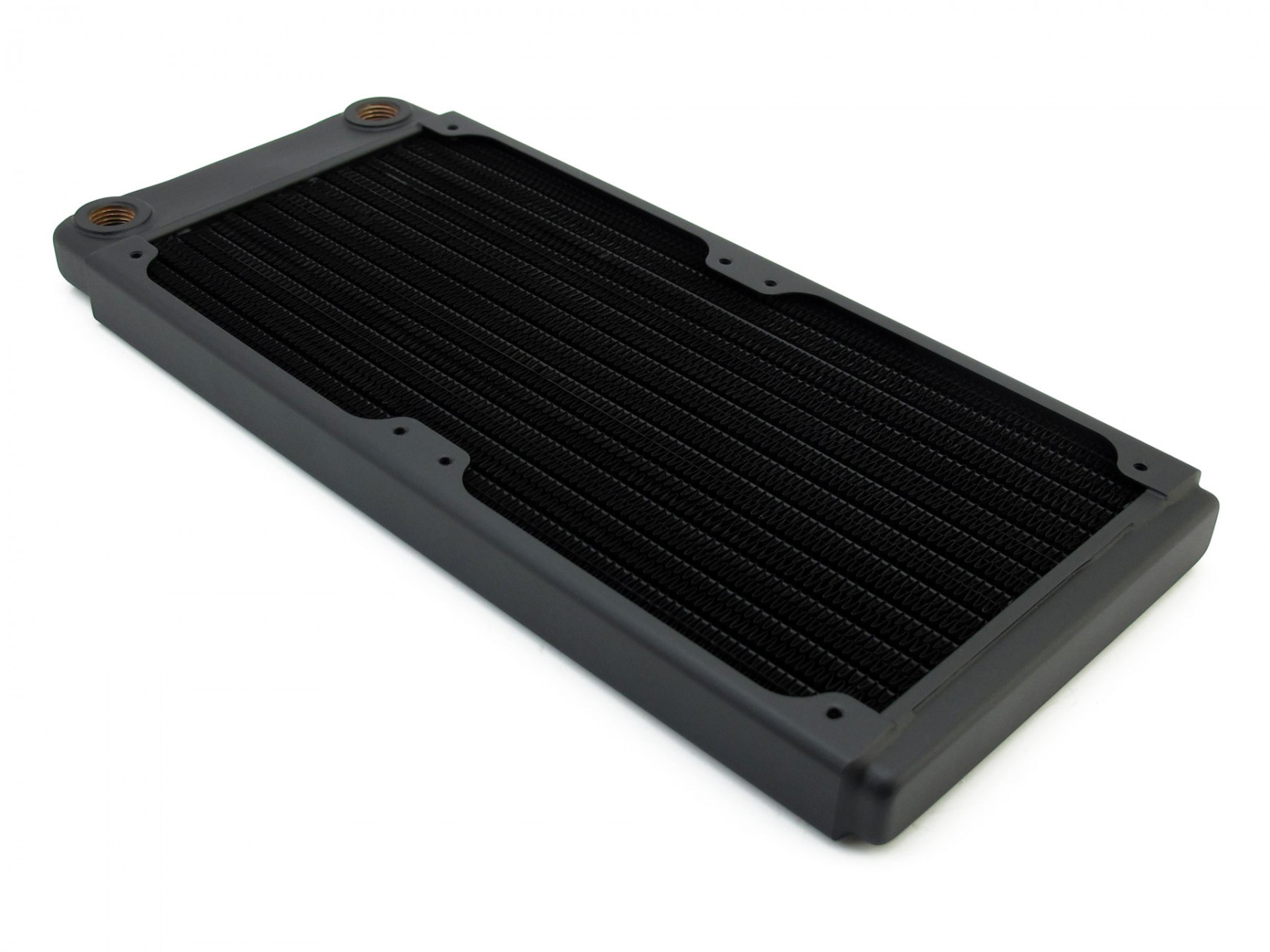 XSPC TX240 Ultra Thin Radiator, 120mm x 2, Dual Fan, Black - Picture 3 of 7