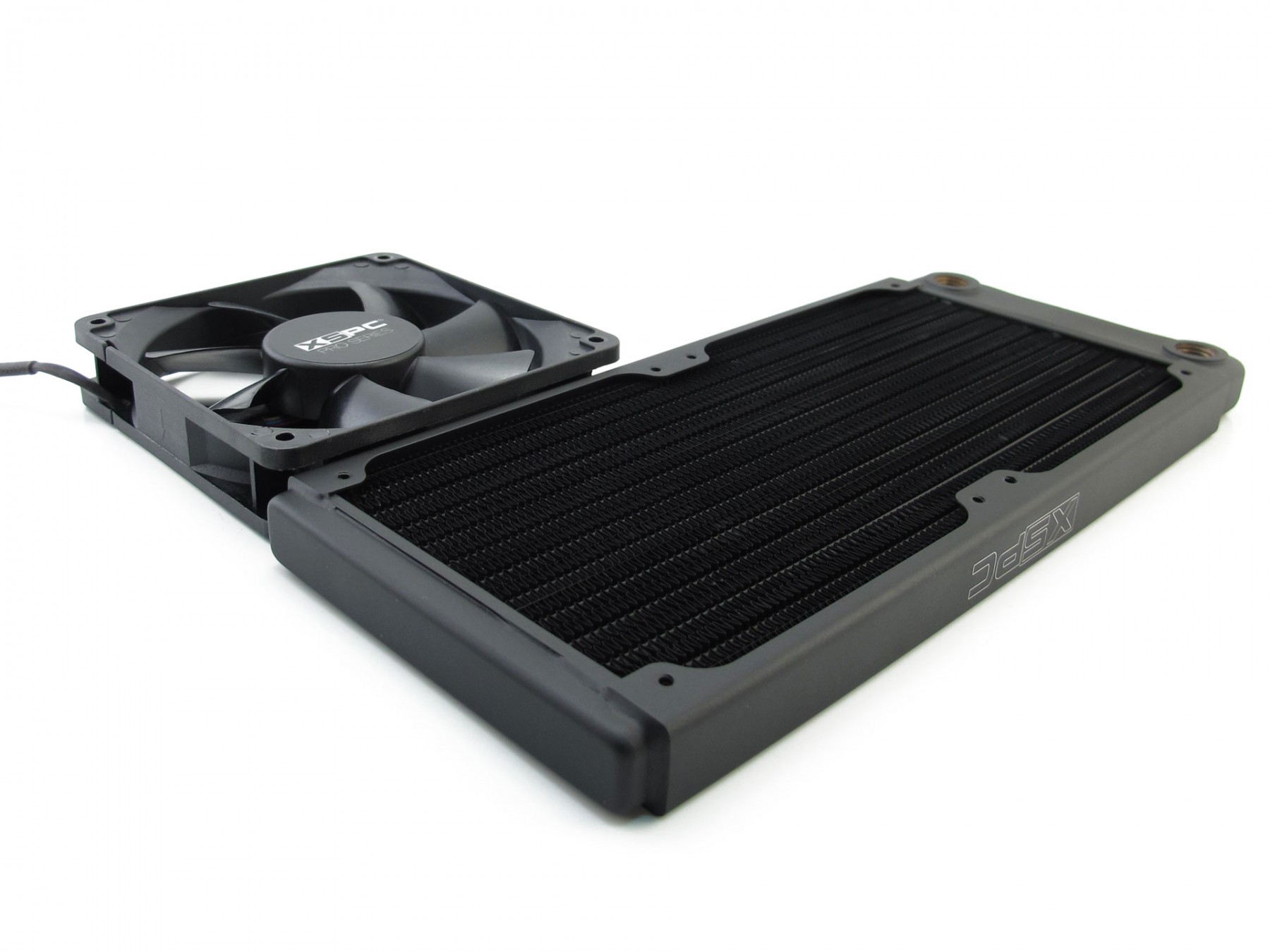 Radiateur ultra fin XSPC TX240, 120 mm x 2, double ventilateur, noir, pack de 2 - Photo 7 sur 7