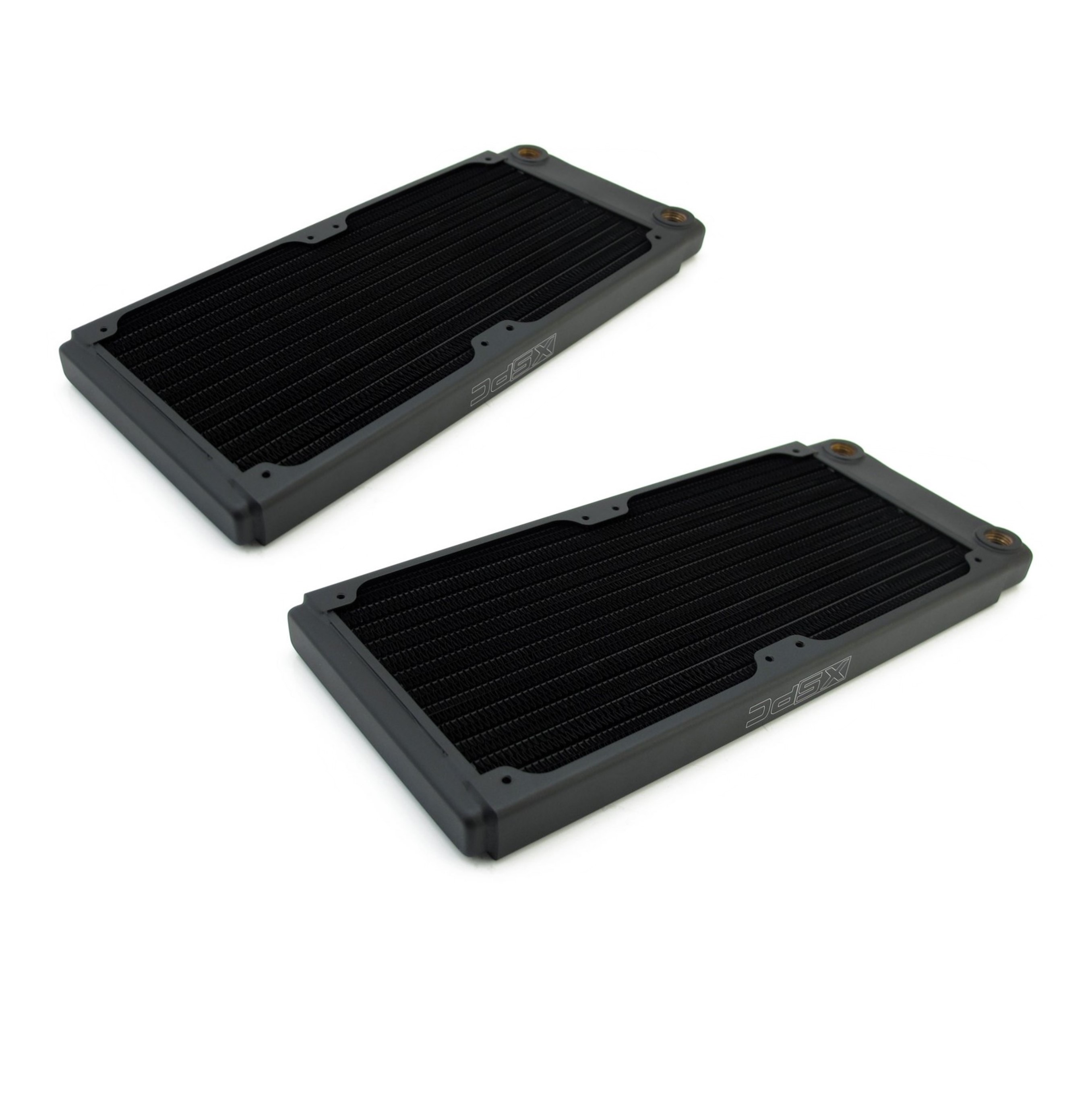 Radiateur ultra fin XSPC TX240, 120 mm x 2, double ventilateur, noir, pack de 2 - Photo 1 sur 7