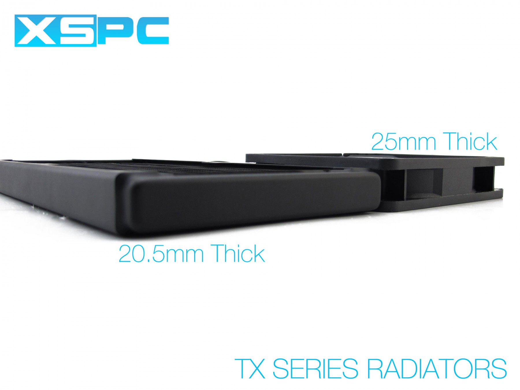 XSPC TX360 Ultra Thin Radiator, 120mm x 3, Triple Fan, Black, 2-pack - Picture 6 of 7