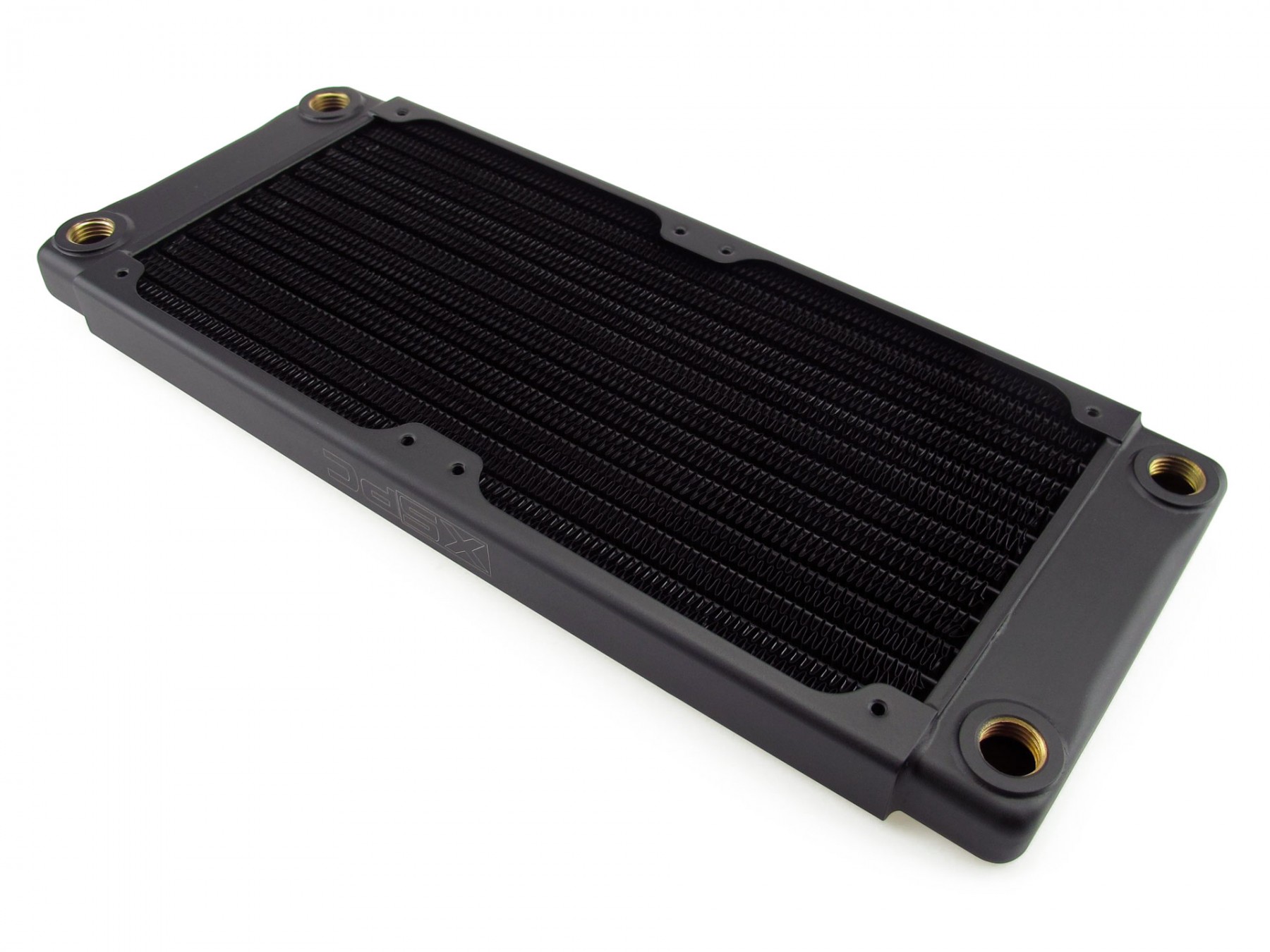 XSPC TX240 Crossflow Ultra Thin Radiator, 120mm x 2, Dual Fan, Black - Picture 2 of 6