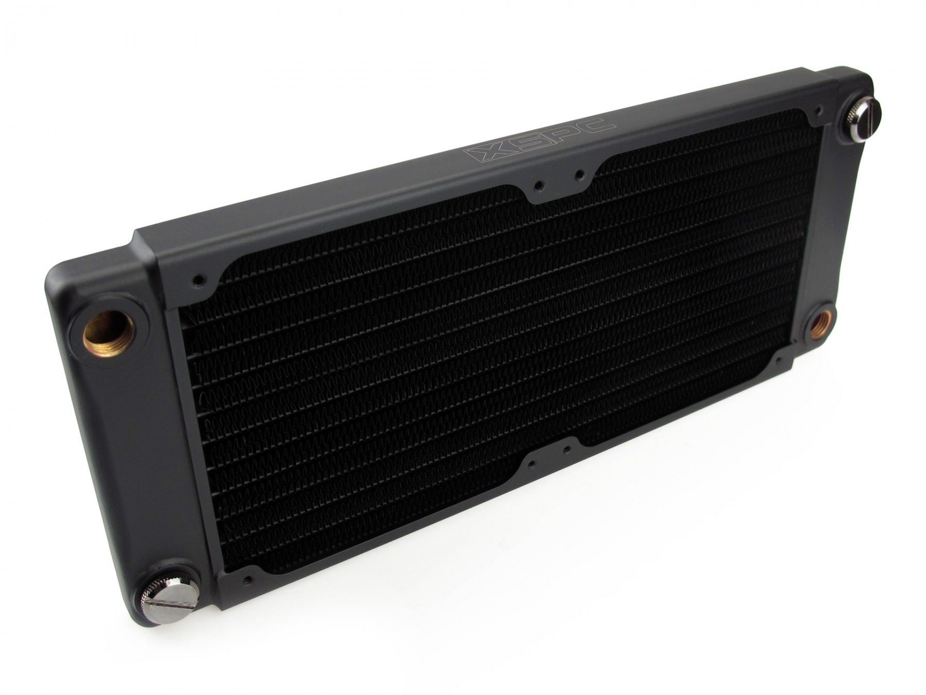 XSPC TX240 Crossflow Ultra Thin Radiator, 120mm x 2, Dual Fan, Black - Picture 3 of 6
