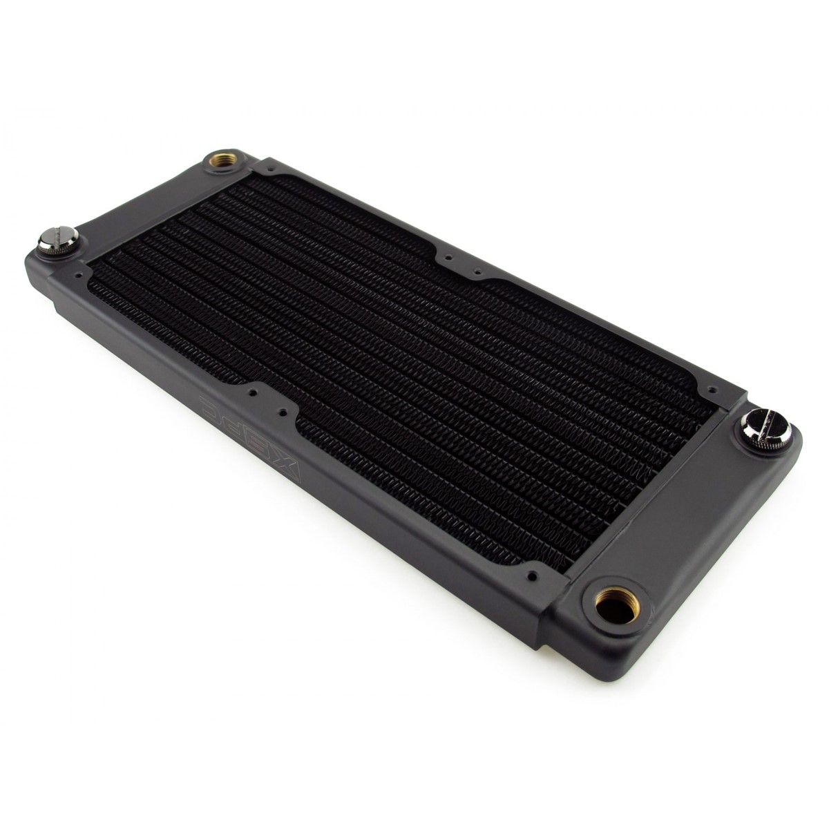 XSPC TX240 Crossflow Ultra Thin Radiator, 120mm x 2, Dual Fan, Black - Picture 1 of 6