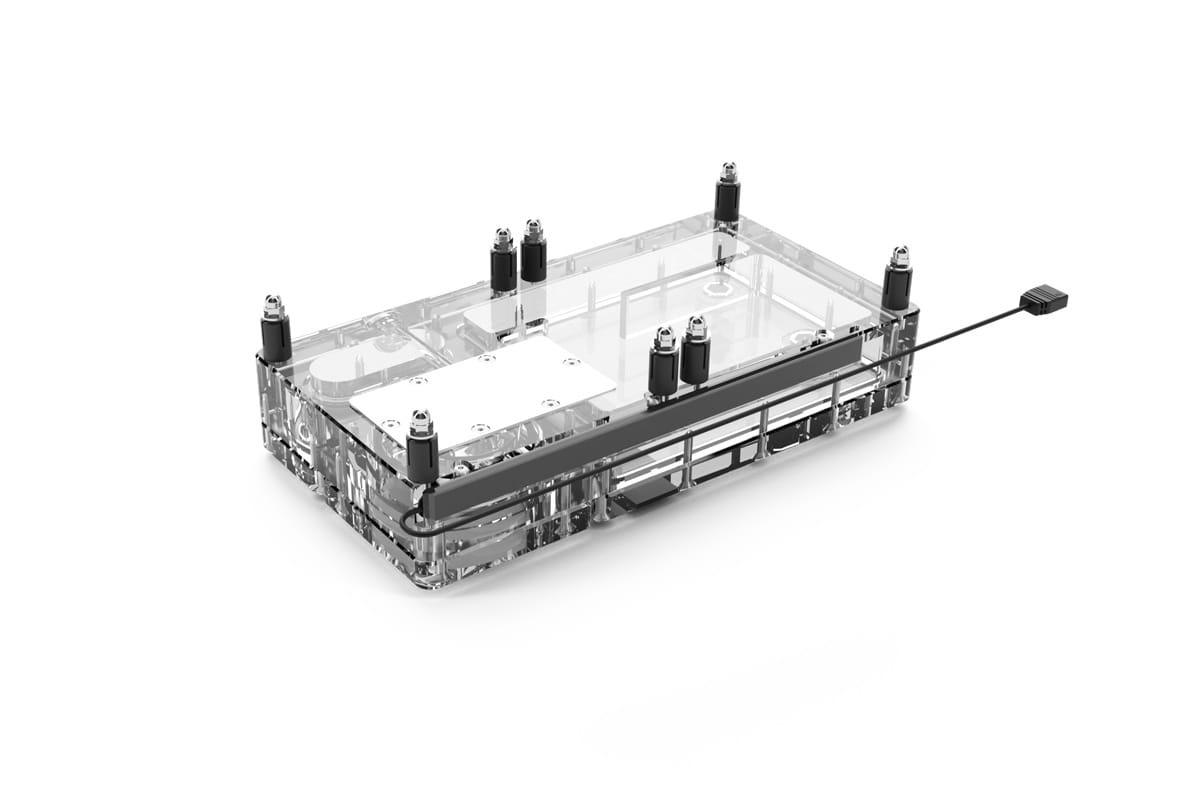 Depósito plano Alphacool Core 240 derecho D5/VPP - Imagen 2 de 5