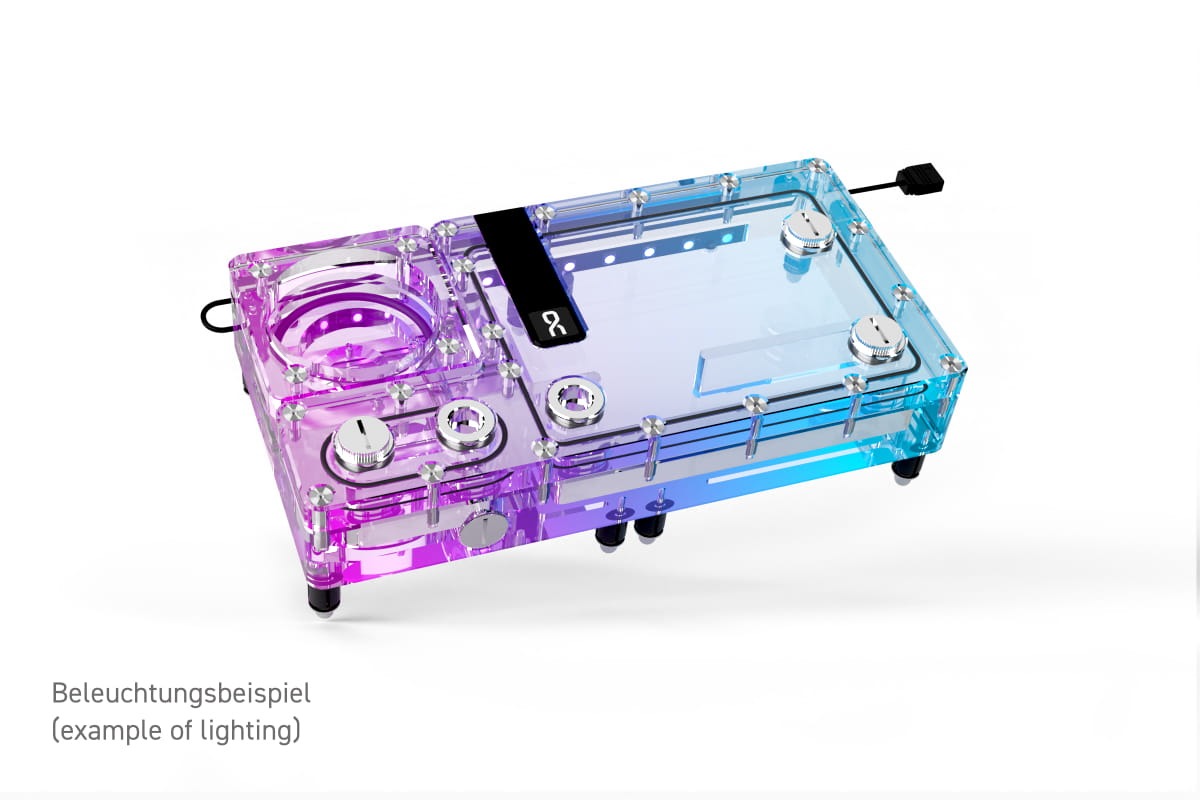 Depósito plano Alphacool Core 240 derecho D5/VPP - Imagen 3 de 5