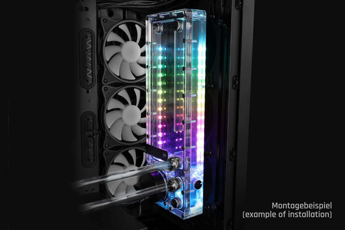 Depósito plano Alphacool Core 240 derecho D5/VPP - Imagen 4 de 5