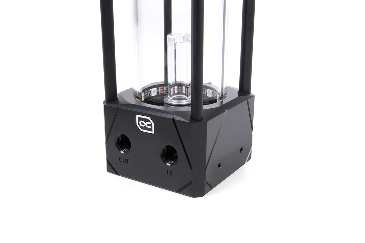 Alphacool Eisbecher Aurora 250mm Reservoir with D5 Body (No Pump), Black/Acetal - Picture 4 of 7