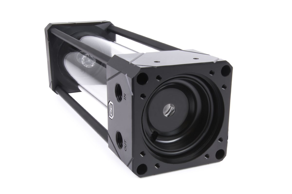 Alphacool Eisbecher Aurora 250mm Reservoir with D5 Body (No Pump), Black/Acetal - Picture 5 of 7