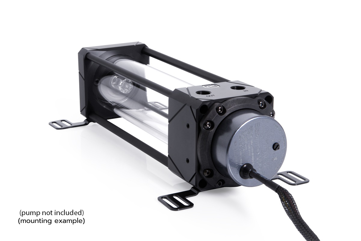 Alphacool Eisbecher Aurora 250mm Reservoir with D5 Body (No Pump), Black/Acetal - Picture 7 of 7