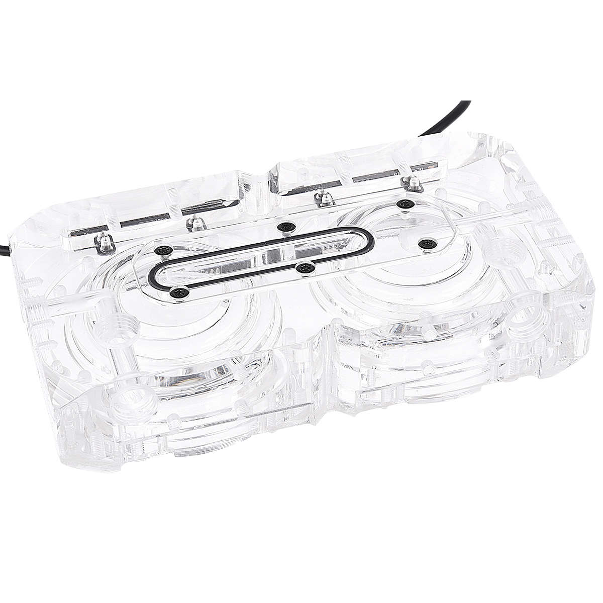 Alphacool Eisdecke Dual D5 Pump Top, Plexi