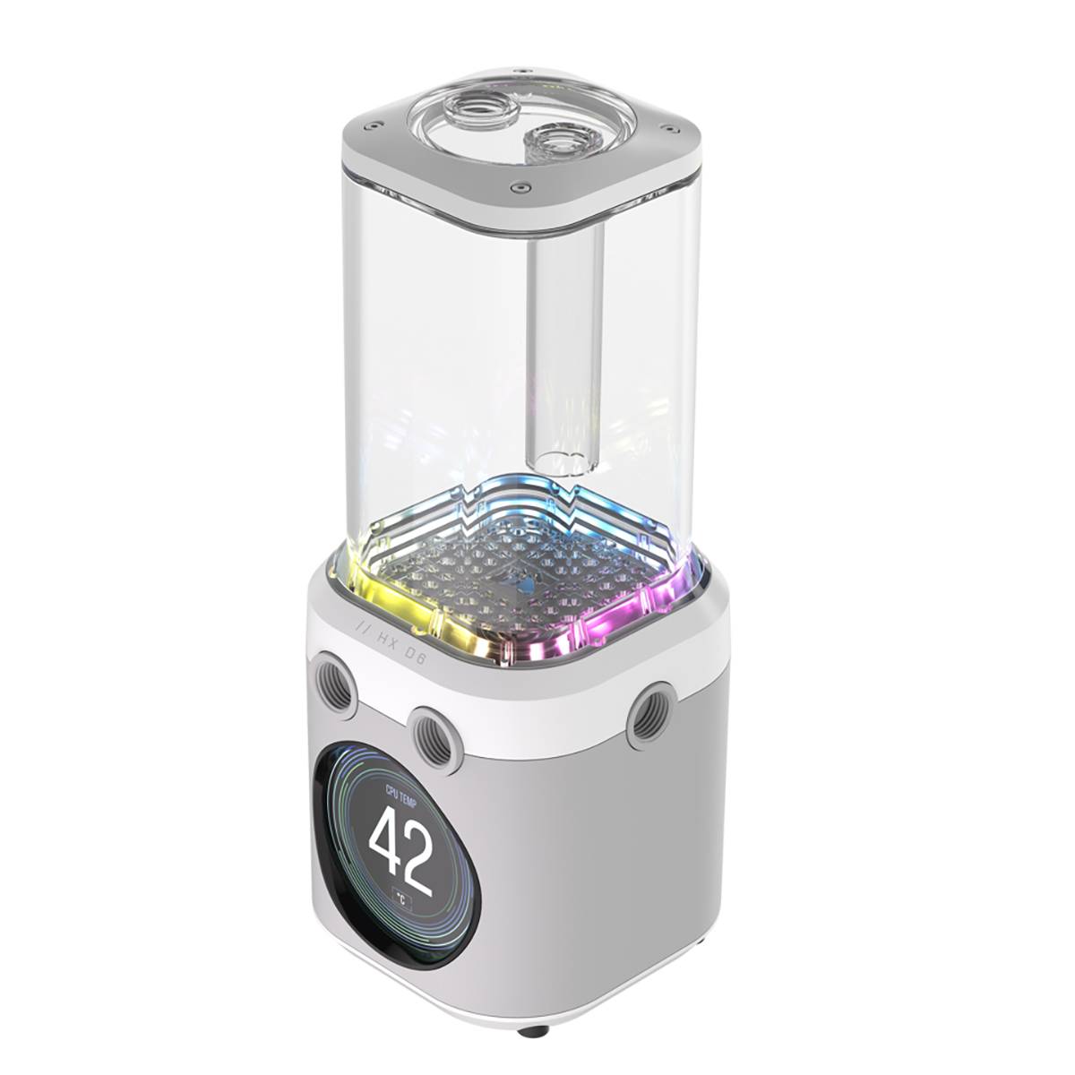 Corsair iCUE LINK XD6 RGB ELITE LCD Pump/Reservoir Combo, White - Afbeelding 1 van 7