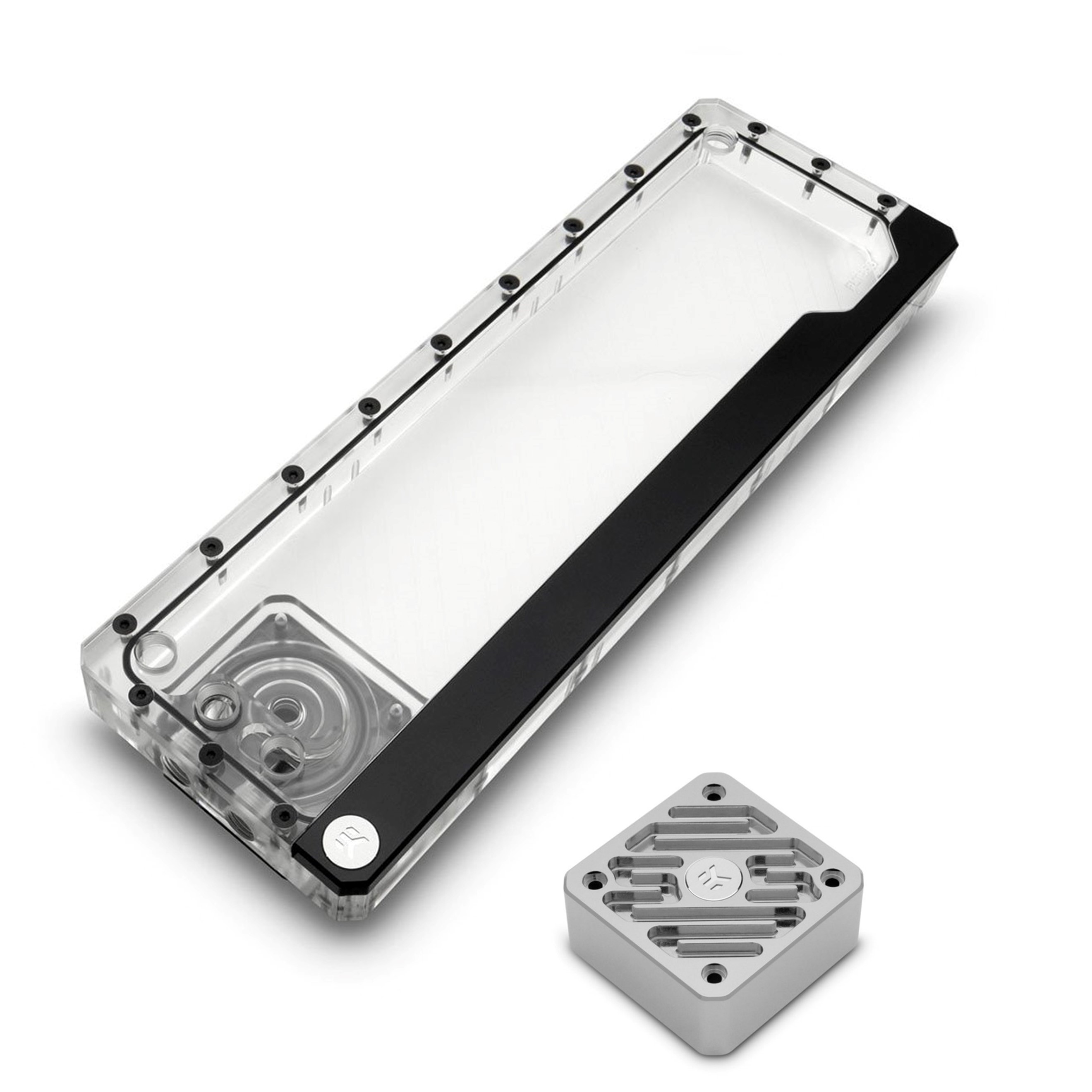 EKWB Kinetic FLT 360 PWM DDC Pump/Res and Convection DDC Heatsink, Silver - Picture 1 of 7