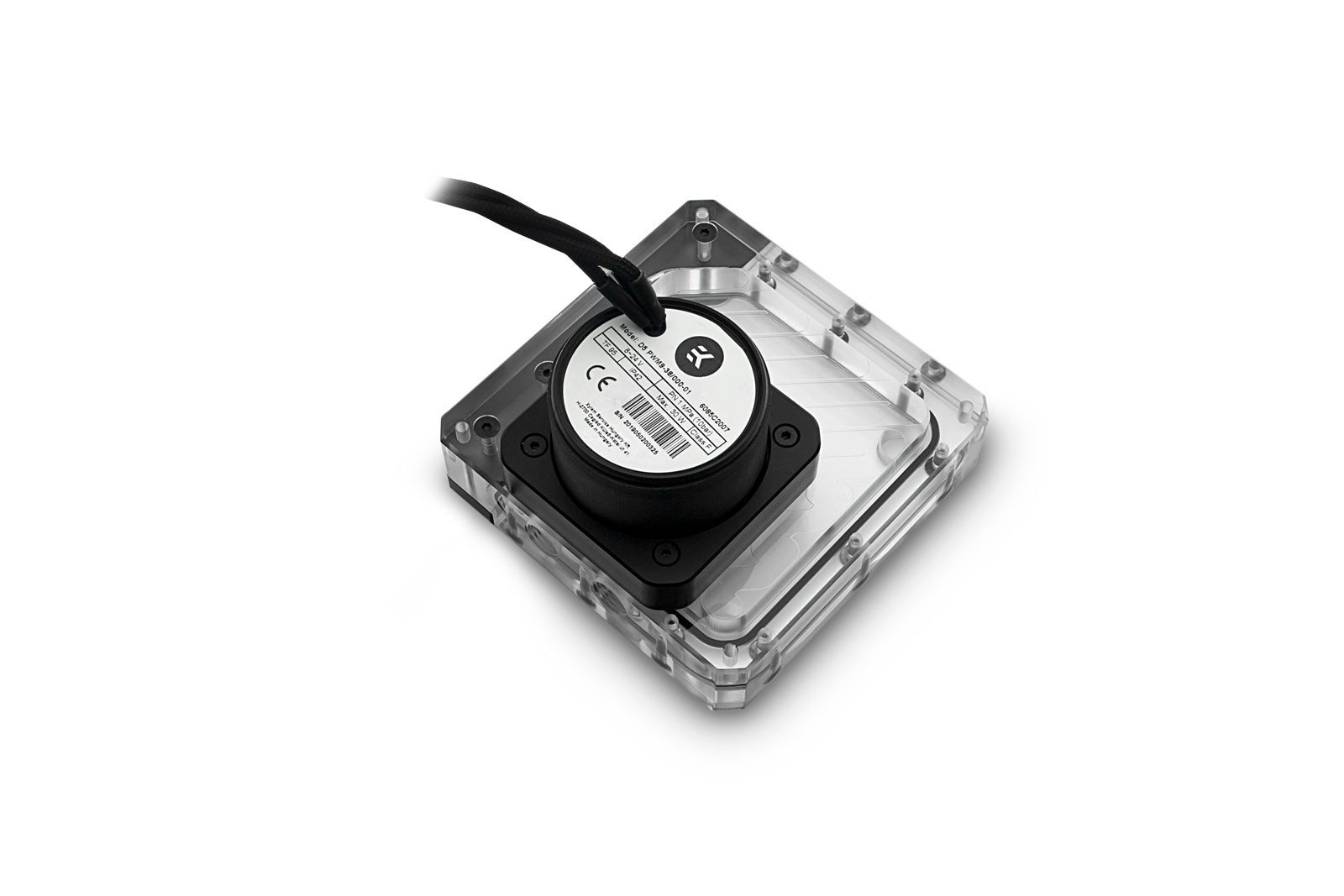 EKWB Kinetic FLT 120 D5 PWM Pump/Res and Convection D5 Cover, Nickel - Afbeelding 2 van 7