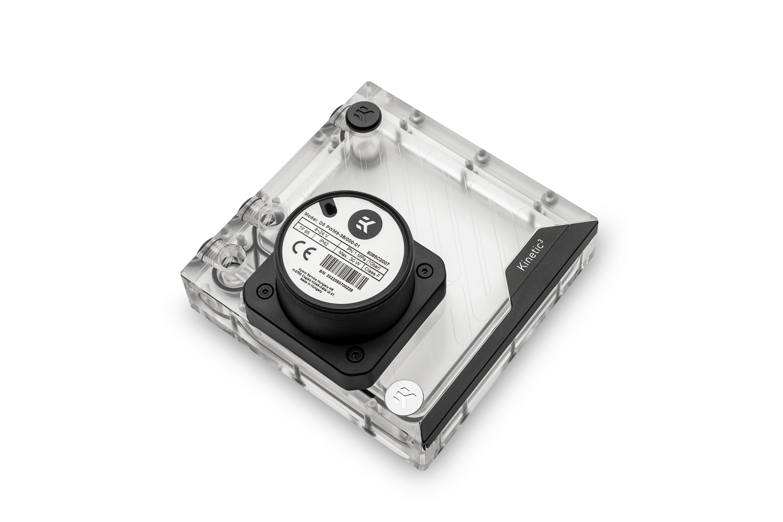 EKWB EK-Quantum Kinetic 3 FLT 140 D5 PWM Pump/Reservoir Combo, D-RGB, Plexi - Picture 2 of 7