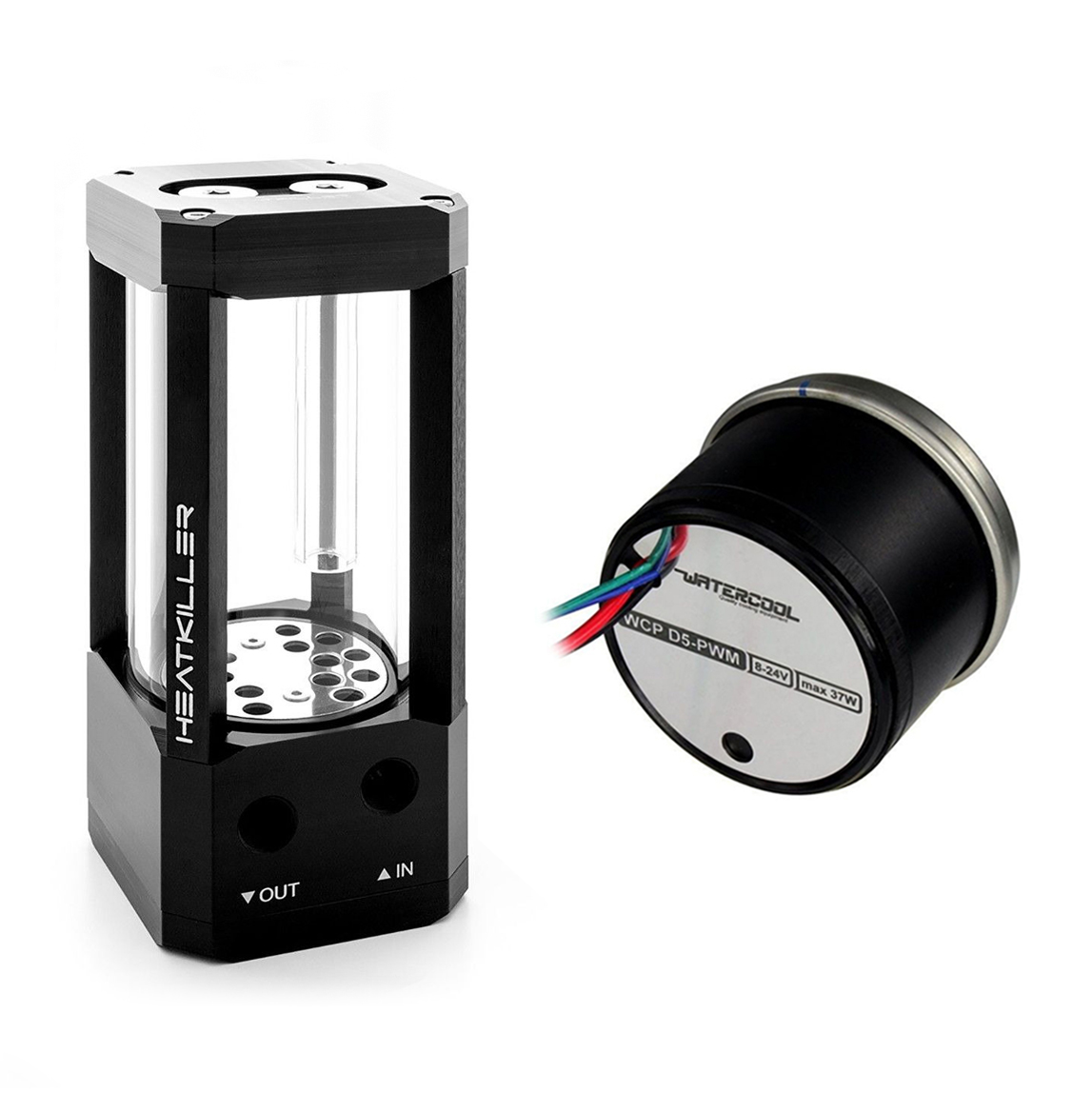 Watercool HEATKILLER Tube 100 i D5 PWM Pakiet pomp - Zdjęcie 1 z 7