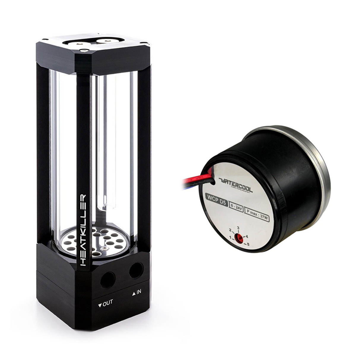 Watercool Heatkiller Schlauch 150 und D5 Vario Pumpe Konvolut - Bild 1 von 7