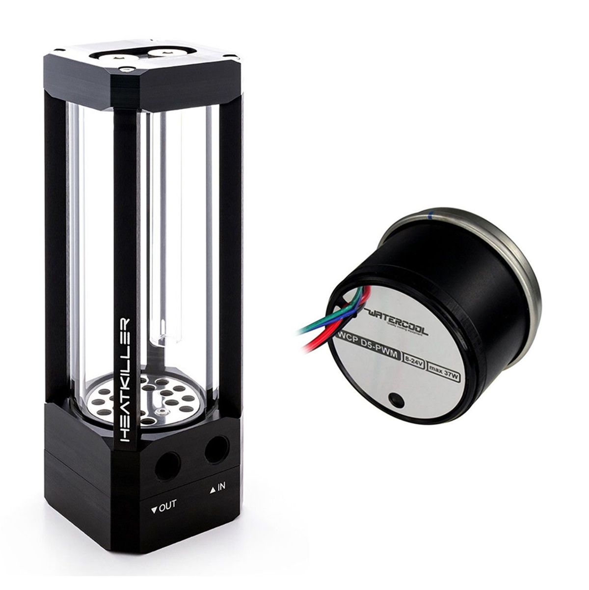 Watercool HEATKILLER Tube 150 and D5 PWM Pump Bundle - Afbeelding 1 van 7