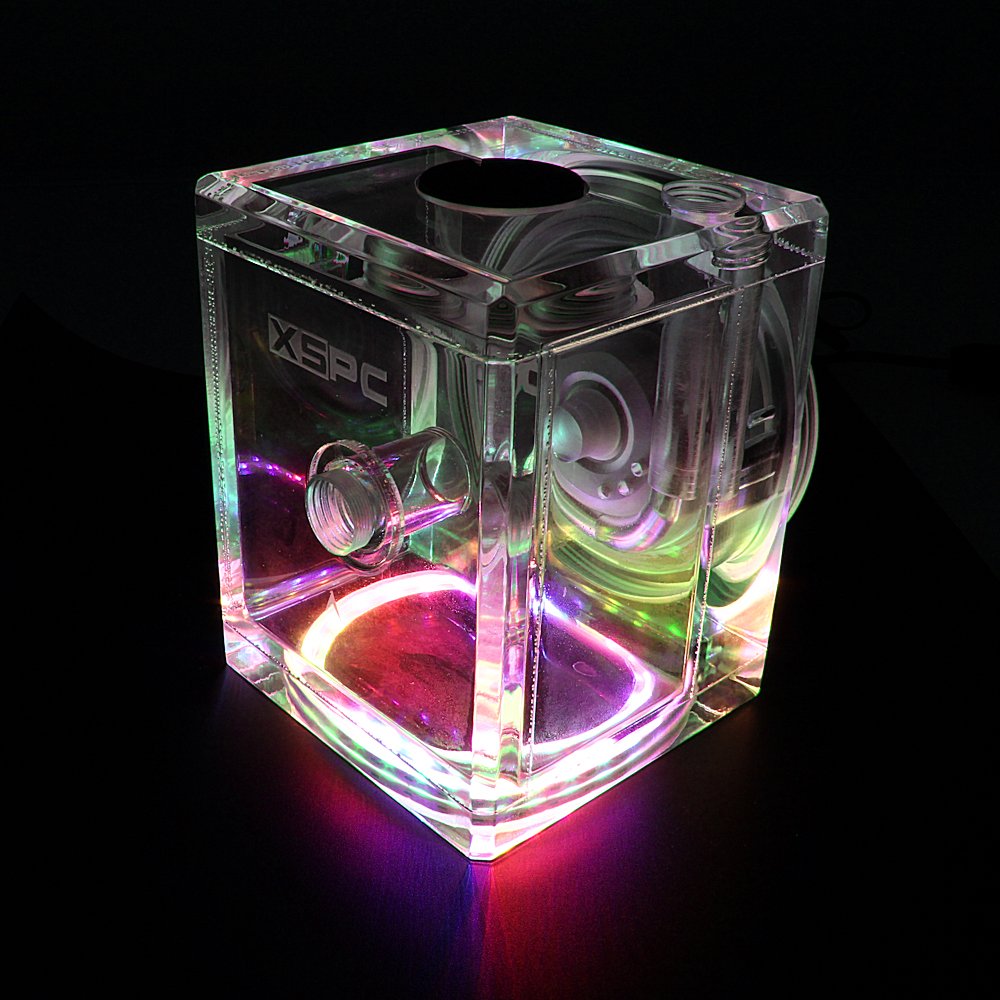 XSPC D5 PWM aRGB Acrylic Tank Reservoir and Pump Combo - Picture 6 of 7