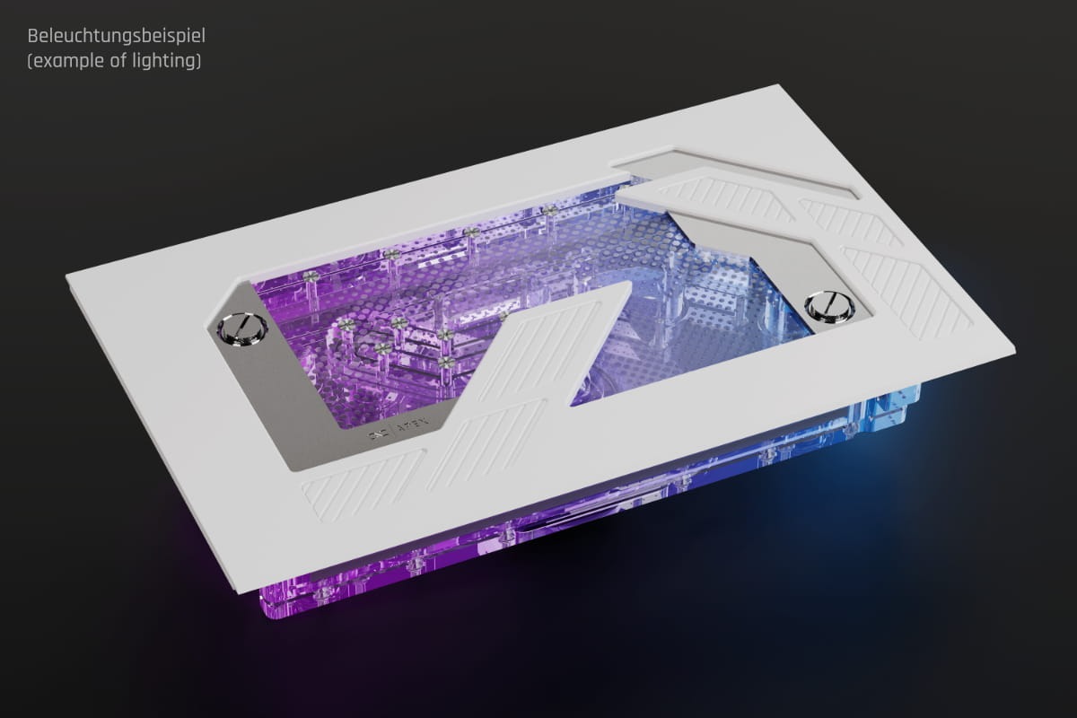 Alphacool Apex Distroplate Dark Base Pro 901 with Apex Pump, White - Picture 3 of 5