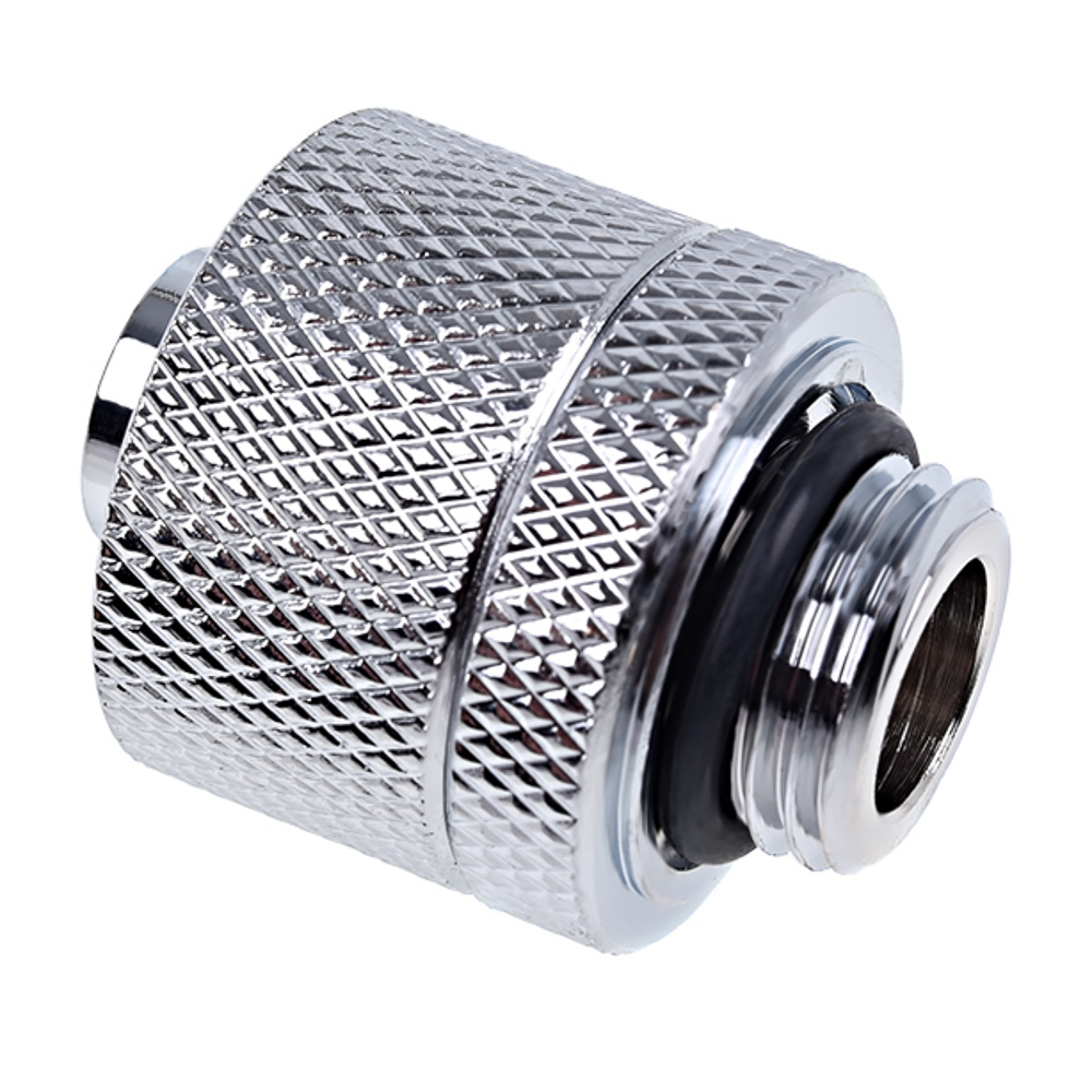 Alphacool G1/4" 10mm ID, 16mm OD Fitting, Chrome, 12pk - Picture 3 of 4