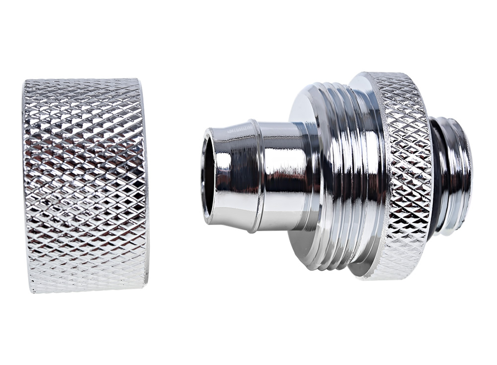 Alphacool G1/4" 10mm ID, 16mm OD Fitting, Chrome, 12pk - Picture 4 of 4