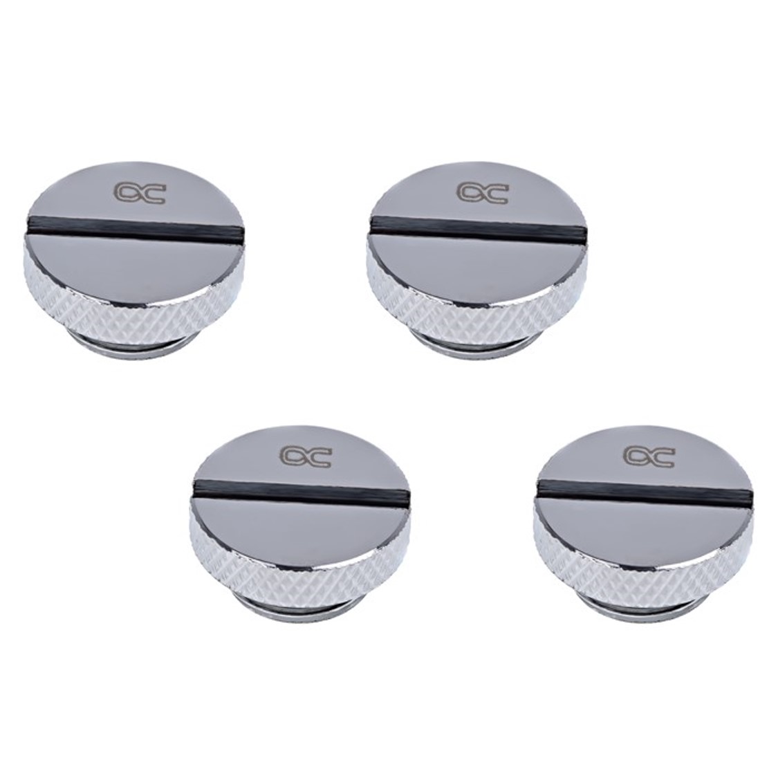 Alphacool Eiszapfen G1/4" Plug, Chrome, 4-pack - Picture 1 of 4