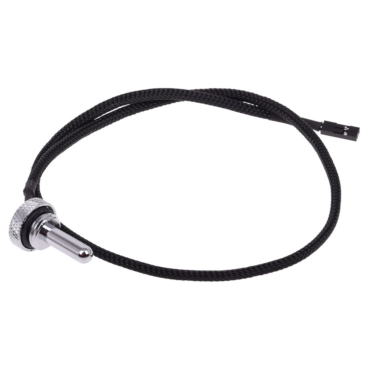 Alphacool G1/4" Eiszapfen Temperature Sensor Plug, Chrome - Picture 1 of 3