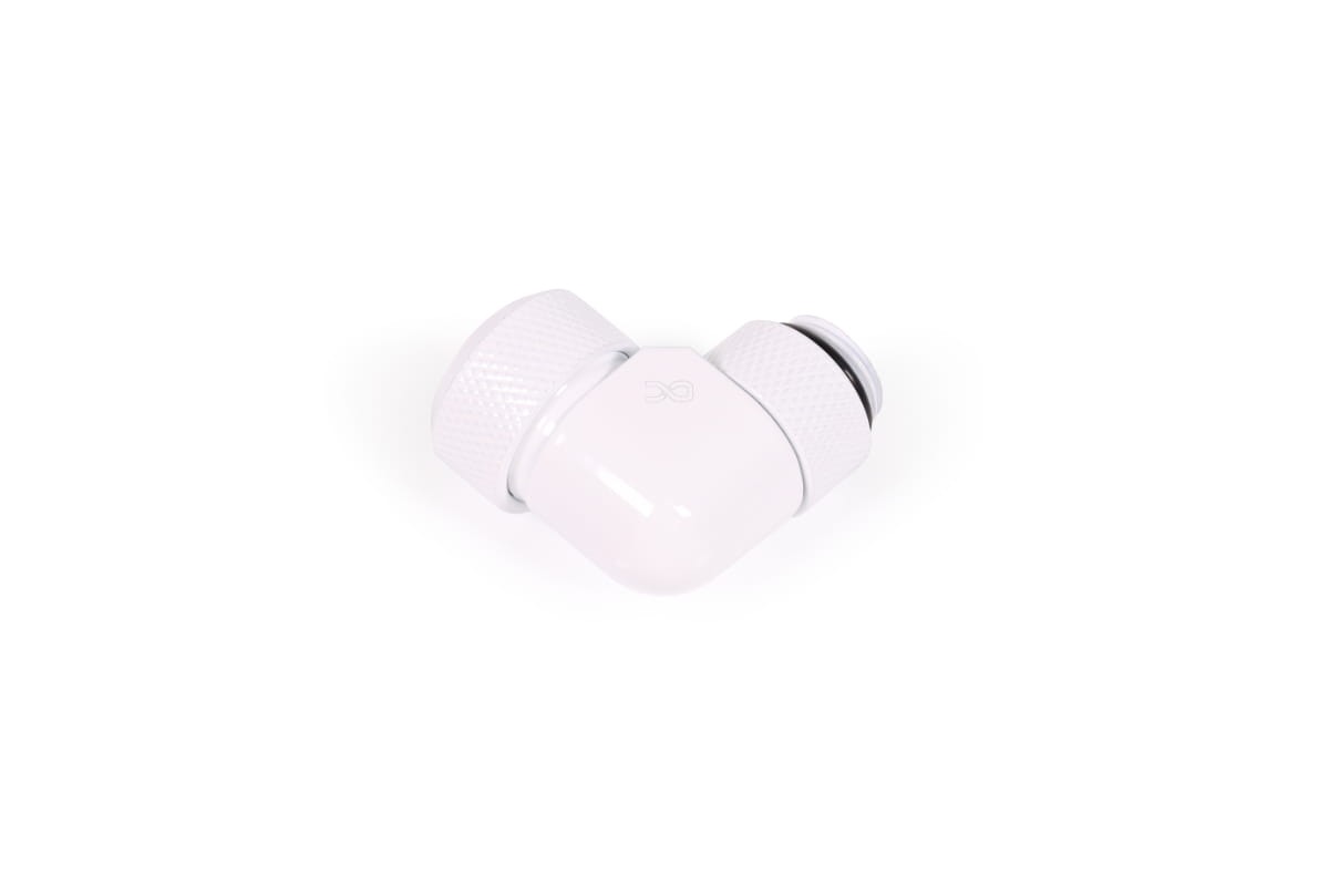 Alphacool G1/4" Fitting, 16mm OD, 90 Degree Rotary, White - Afbeelding 2 van 4