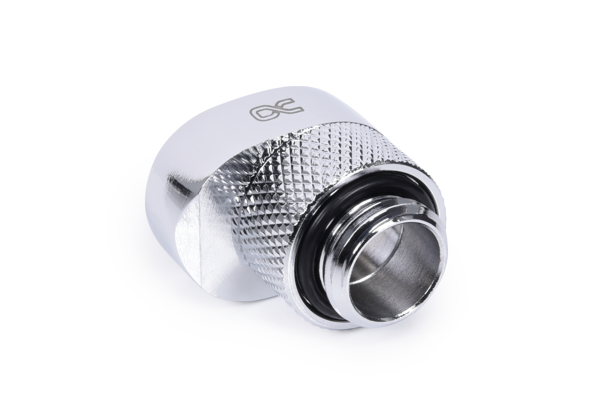 Alphacool Eiszapfen 8mm Offset Fitting Giratorio G1/4" OT a G1/4" IT, Cromo - Imagen 2 de 3
