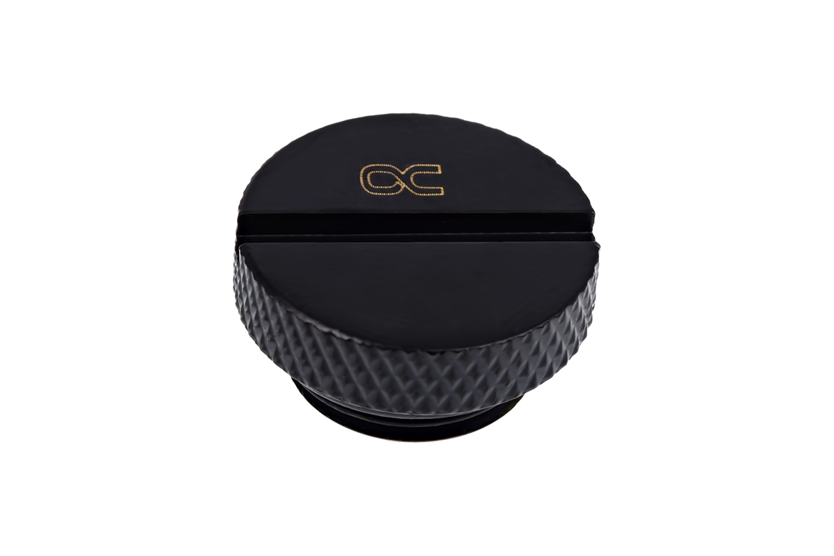 Alphacool Icicle Screw Plug G1/4" Fitting, Deep Black, 6-pack - Picture 2 of 4