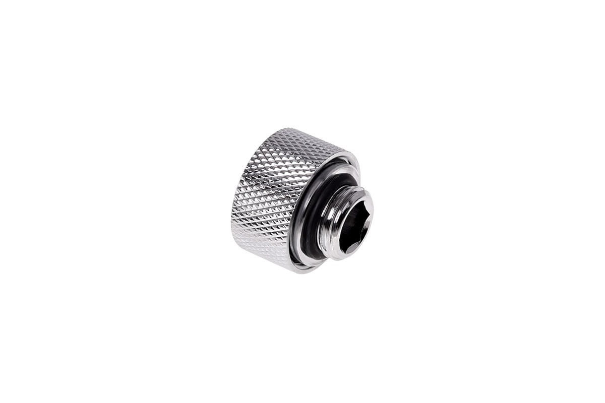 Alphacool HT 13mm G1/4 HardTube Compression Fitting, Chrome, 6-pack