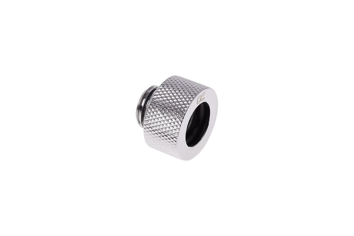 Alphacool HT 13mm G1/4 HardTube Compression Fitting, Chrome, 6-pack