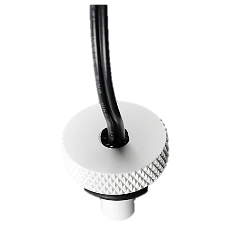 Bitspower G1/4" Temperature Sensor Stop Fitting, Deluxe White - Picture 2 of 2