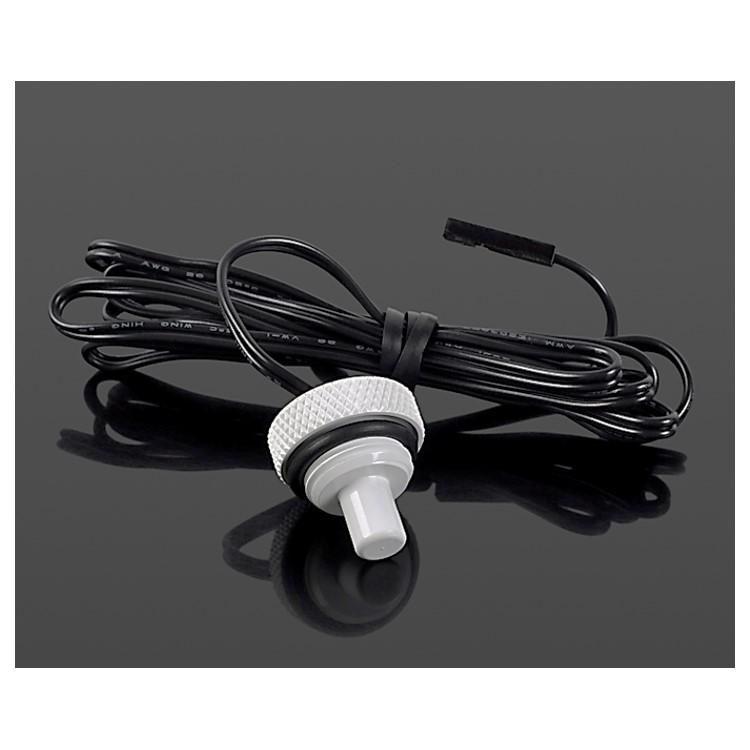 Bitspower G1/4" Temperature Sensor Stop Fitting, Deluxe White - Picture 1 of 2