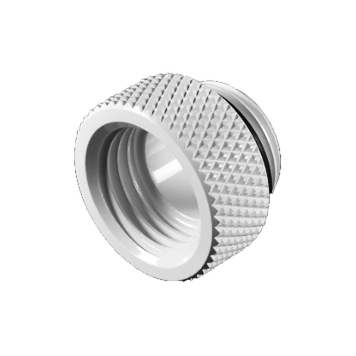 Bitspower G1/4″ Male to Female Extender Fitting, 7.5mm, Deluxe White
