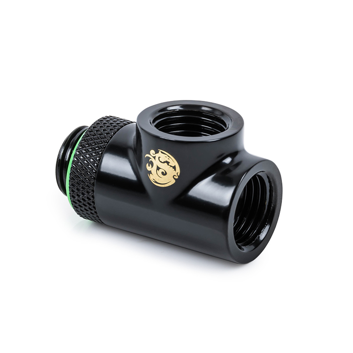 Bitspower T-Block Rotary Fitting, Matte Black - Bild 1 von 5