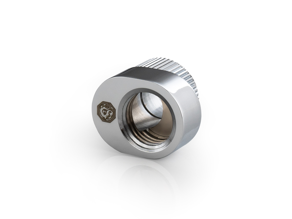 Bitspower G1/4" Rotary Offset Fitting, 5mm, Glorious Silver, 2-pack - Afbeelding 2 van 2