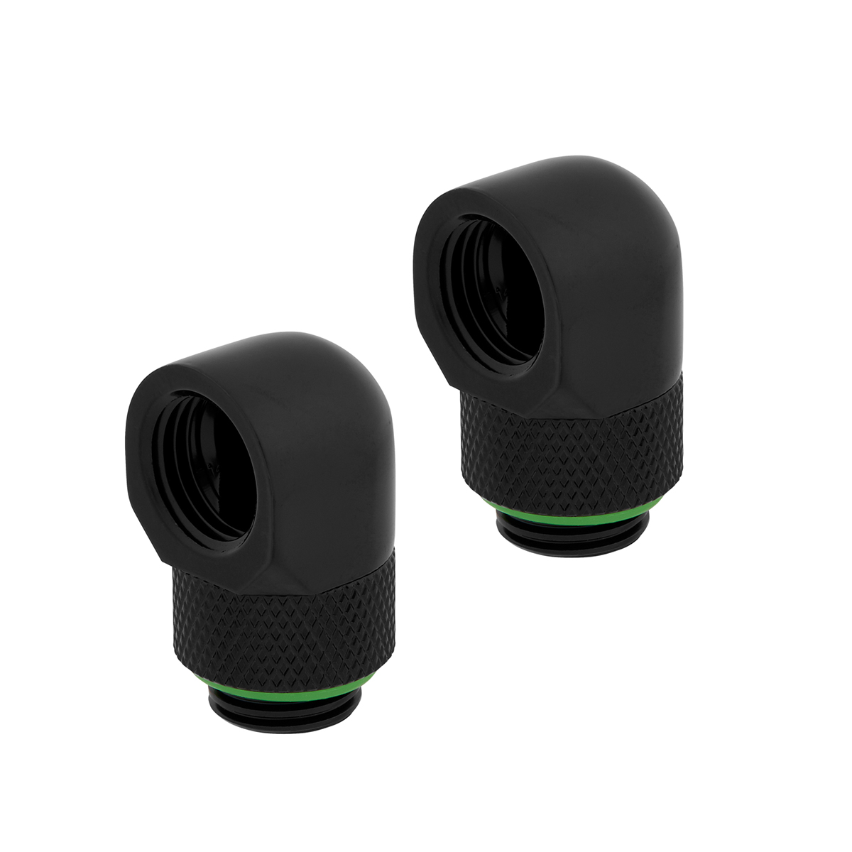 Corsair Hydro X Series 90 Grad Drehadapter, schwarz, 2er Pack - Bild 1 von 3