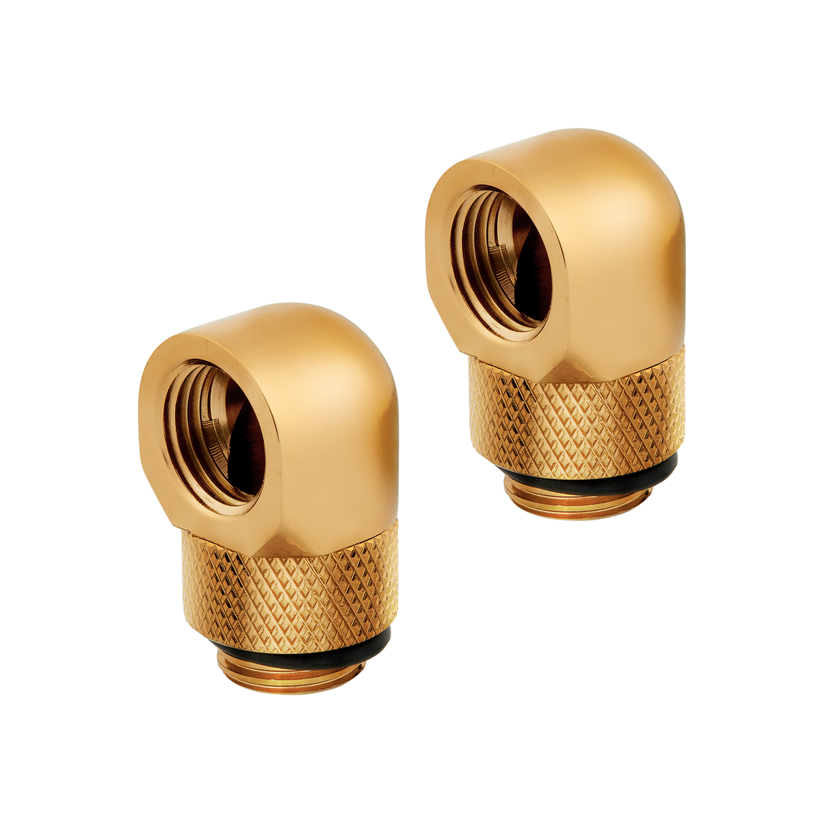 Corsair Hydro X Series 90 Grad Drehadapter, Gold, 2er Pack - Bild 1 von 3