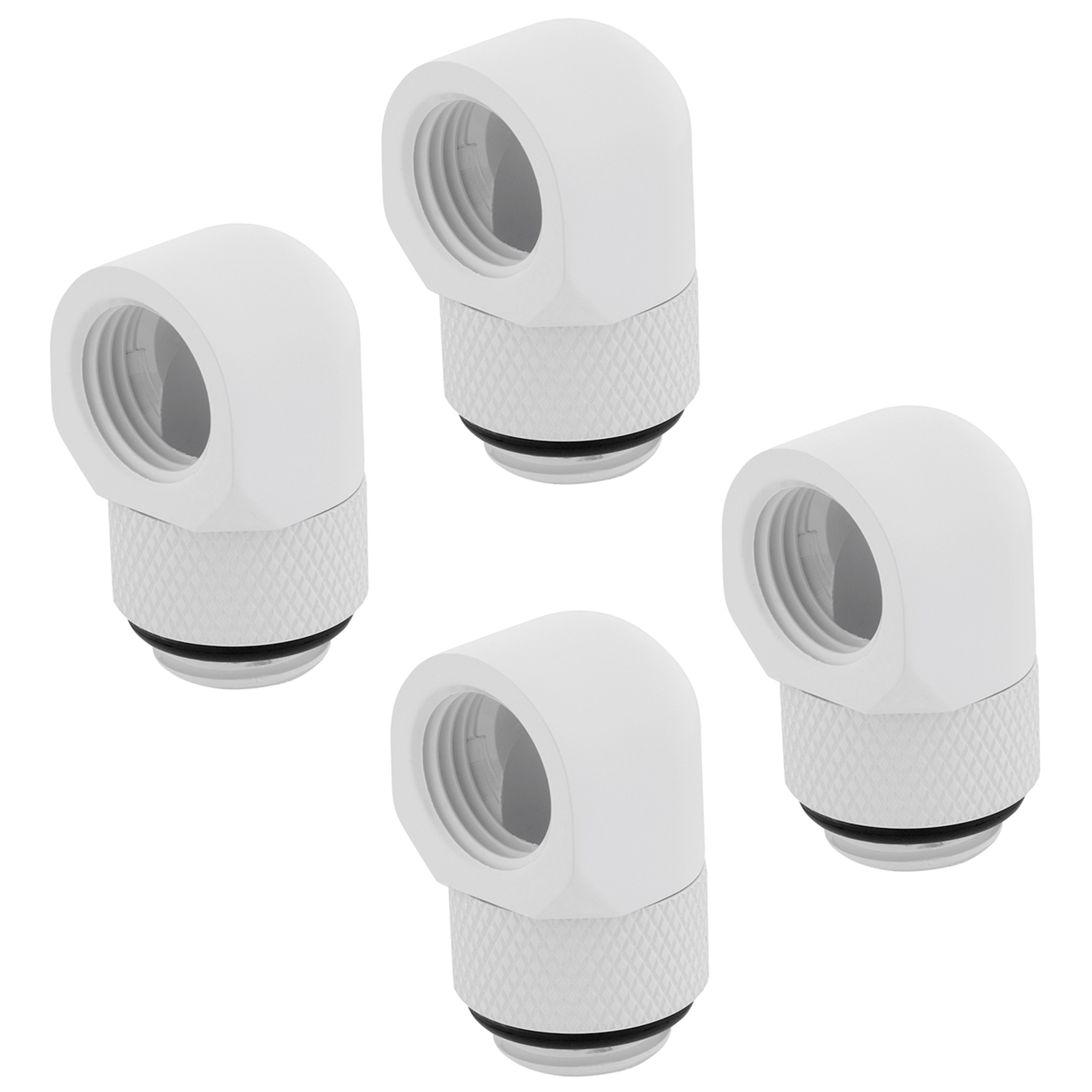 Corsair Hydro X Series 90 Grad Drehadapter, weiß, 4er Pack - Bild 1 von 2