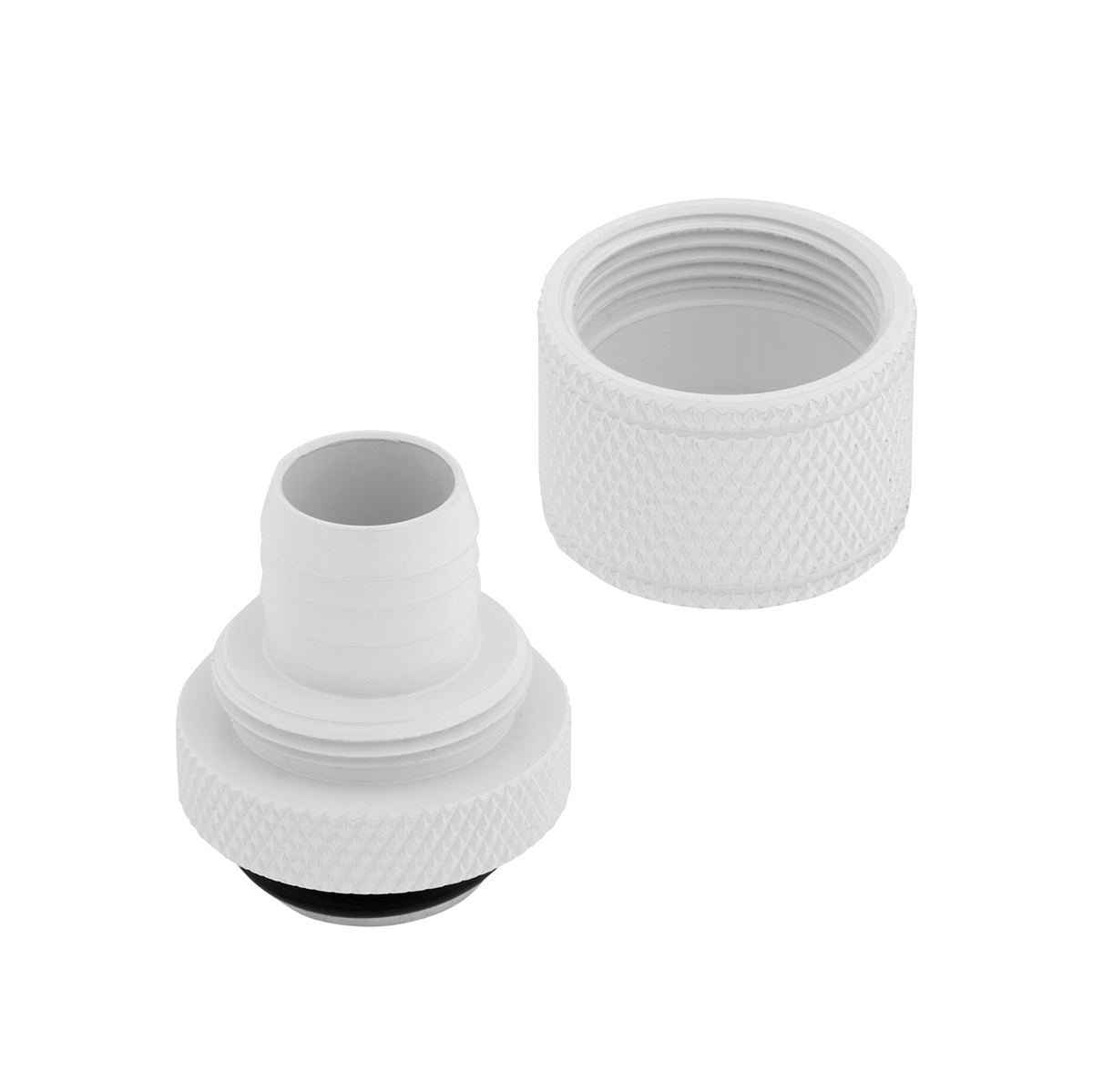 Corsair Hydro X Series XF 10/13mm (3/8"/1/2") ID/OD Fittings, White, 4pk - Picture 3 of 3