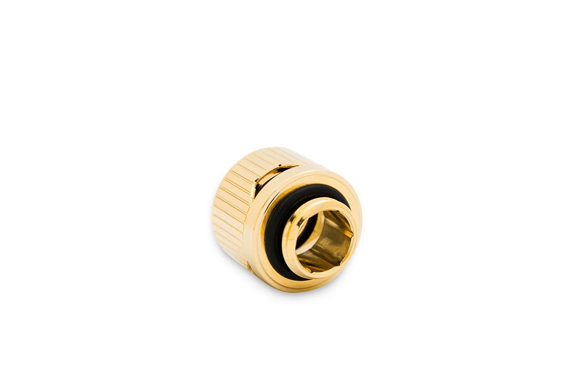 EKWB EK-Quantum Torque HDC-12 Fitting for EKWB Rigid Tubing, 12mm OD, Gold - Picture 3 of 3