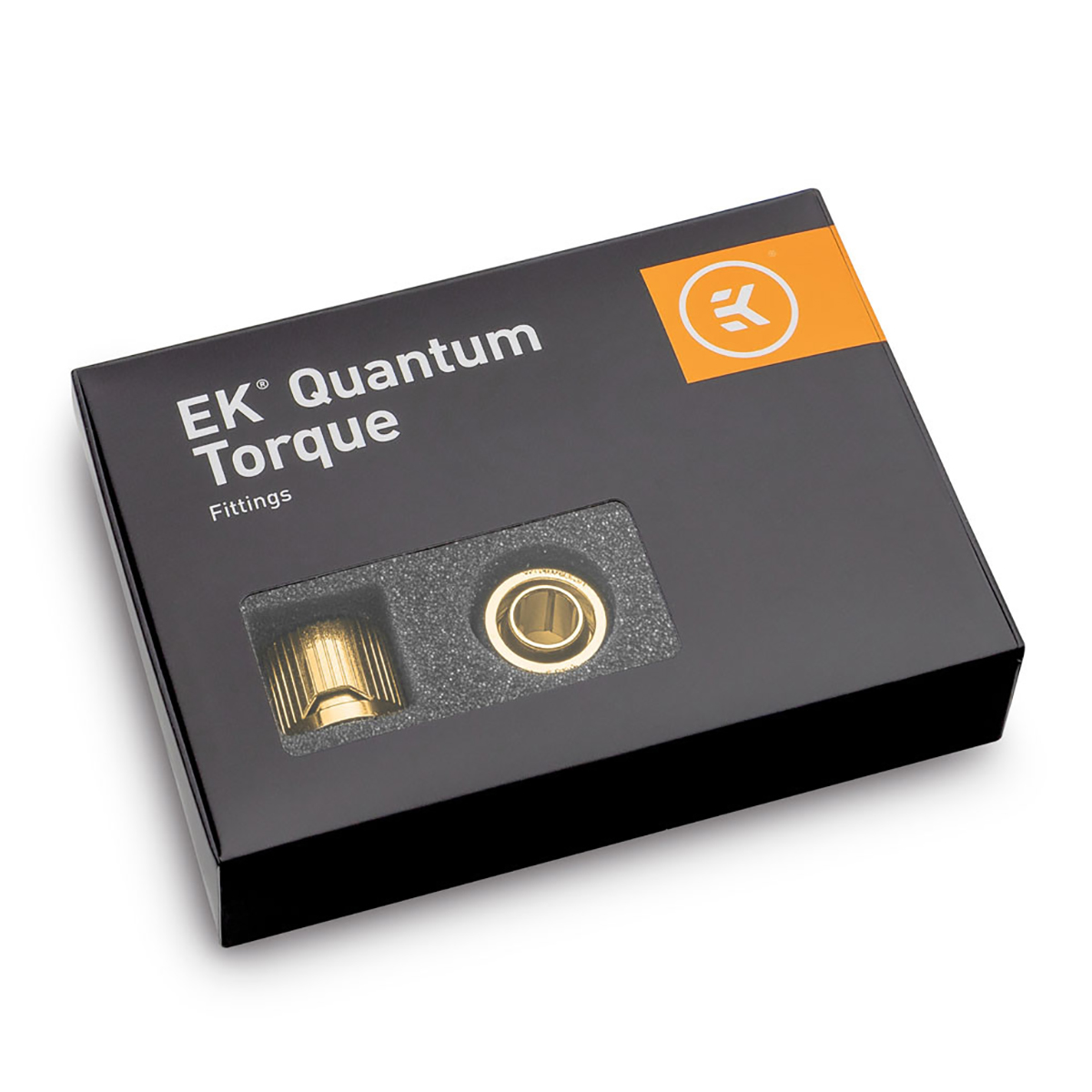 EKWB EK-Quantum Torque STC-10/13 Fitting, 10/13mm (3/8" ID, 1/2" OD), Gold, 6pk - Afbeelding 1 van 5