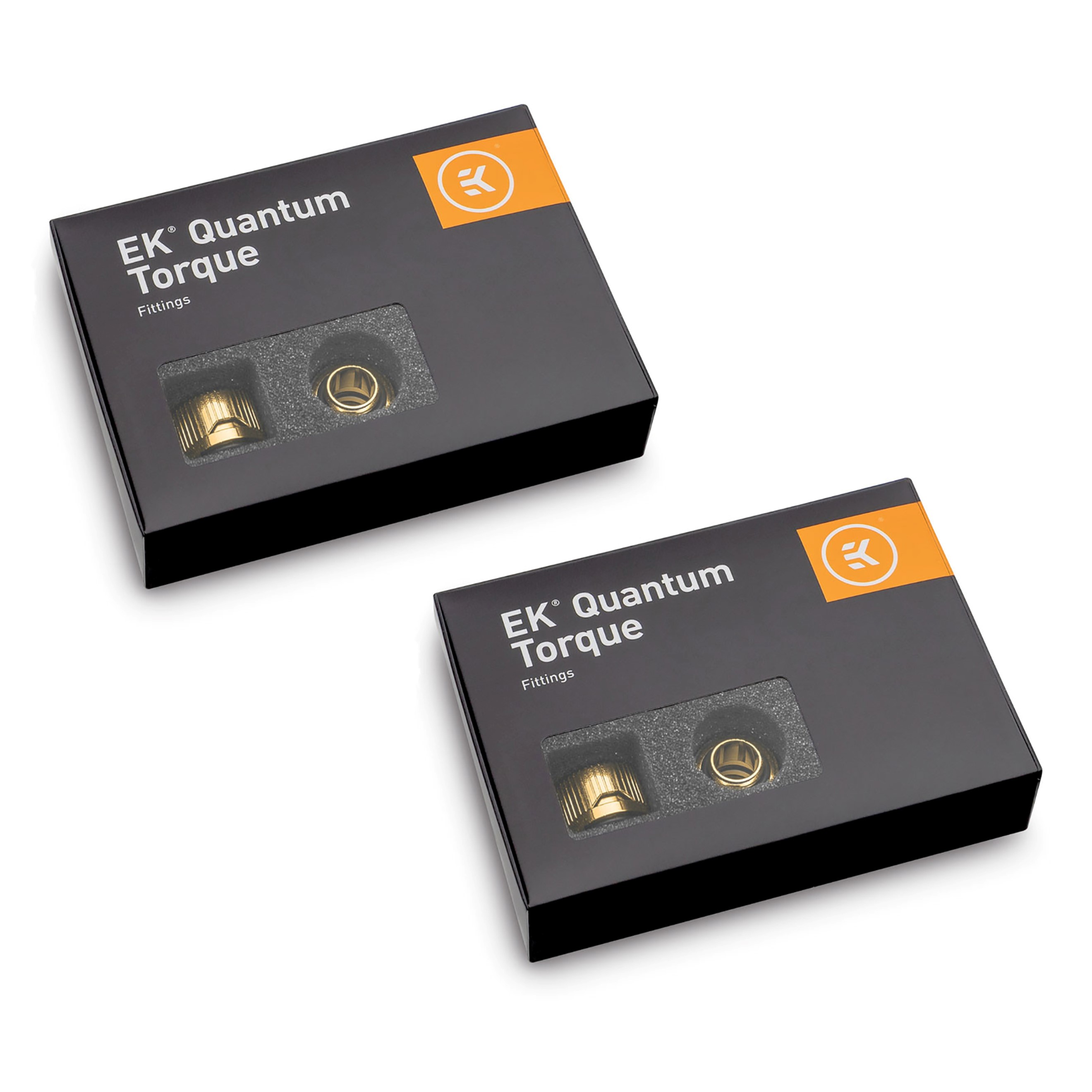 EKWB EK-Quantum Torque STC-10/16 Fitting, 10/16mm (3/8" ID, 5/8" OD), Gold, 12pk - Afbeelding 1 van 5