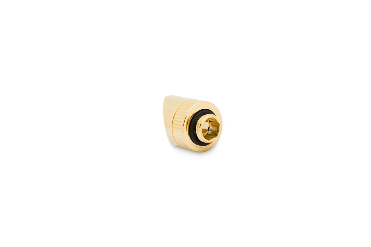 EKWB EK-Torque 45 Degree Angled Rotary Fitting, Gold - Picture 2 of 3