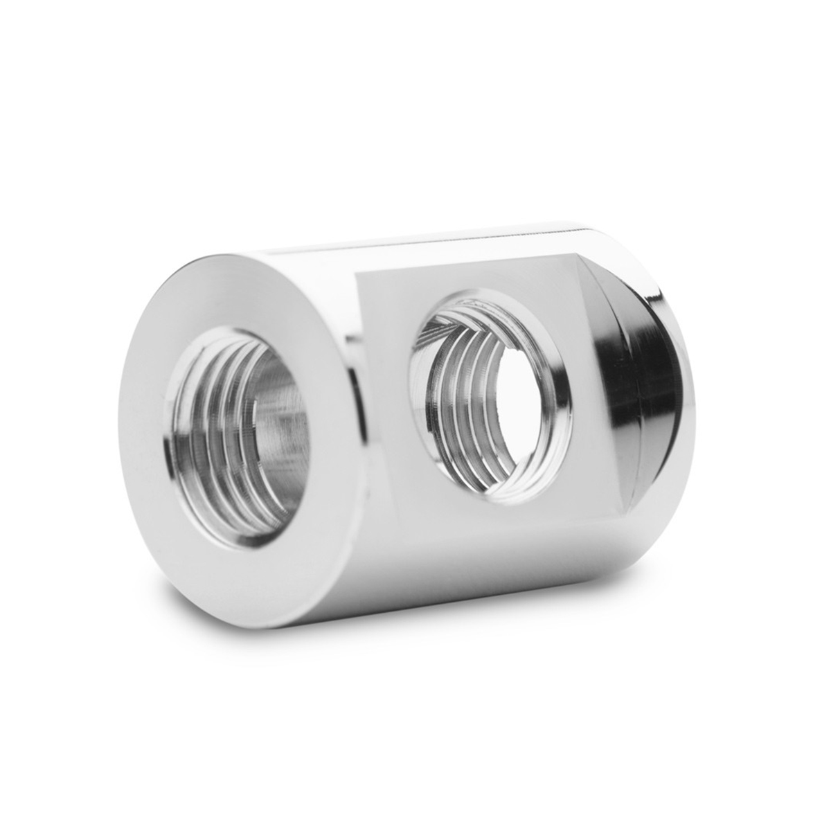 EKWB EK-Quantum Torque T-Splitter Fitting, 3x Female Ports, Nickel - Picture 1 of 2