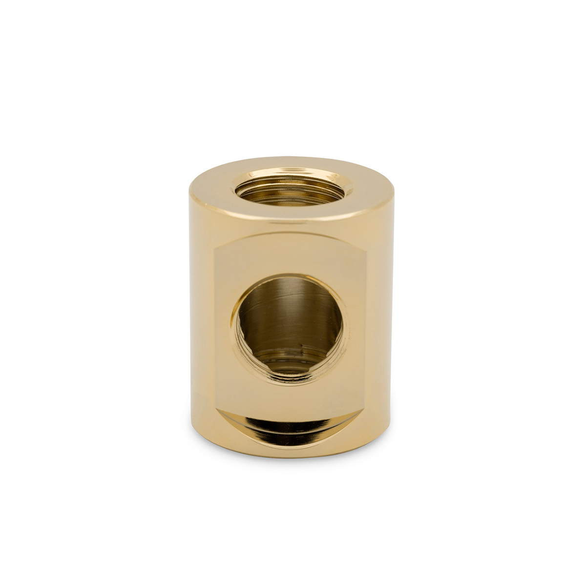 EKWB EK-Quantum Torque T-Splitter Fitting, 3x Female Ports, Gold, 2-pack - Picture 2 of 2