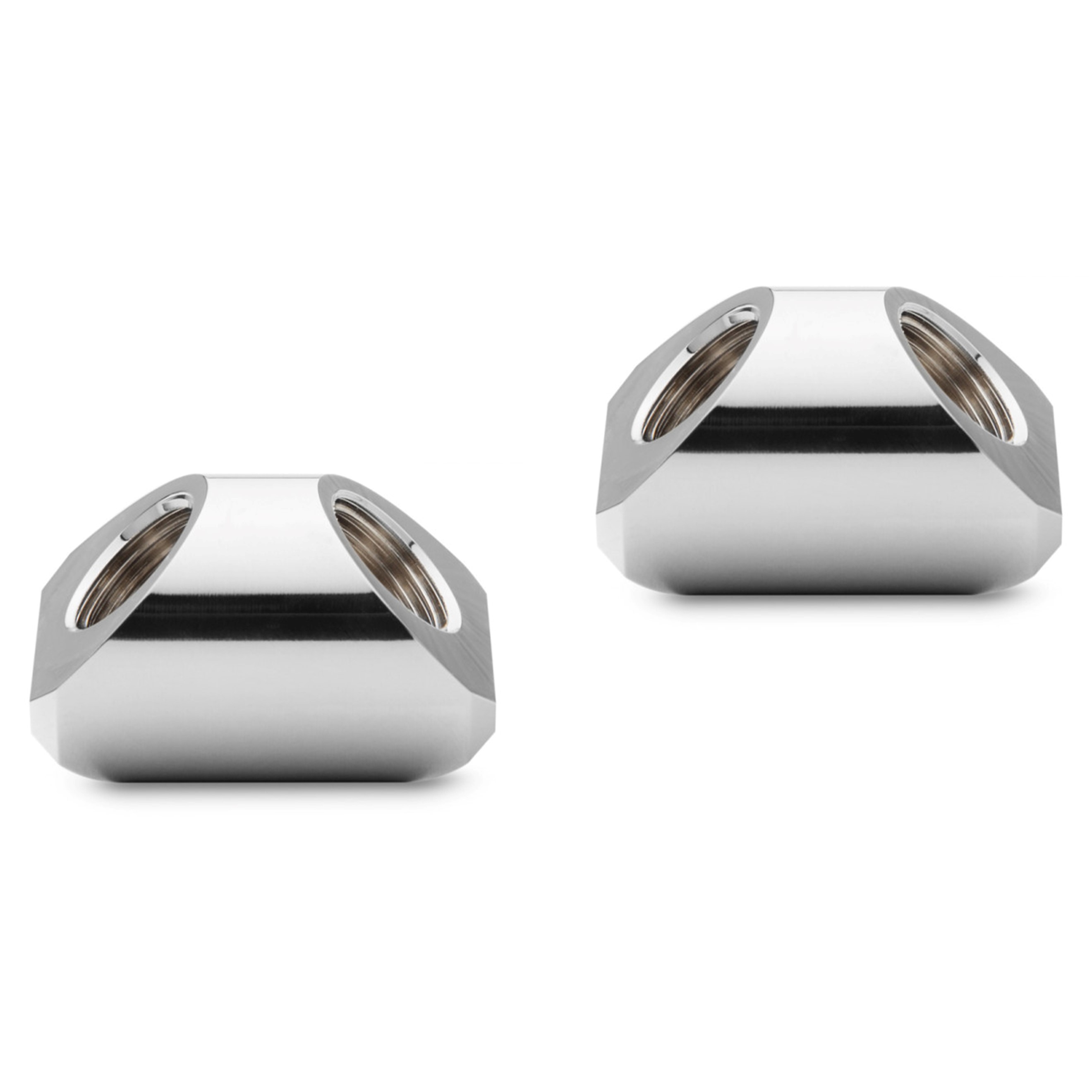 EKWB EK-Quantum Torque Static 90 Degree Fitting, F/F, Nickel, 2pk - Picture 1 of 2